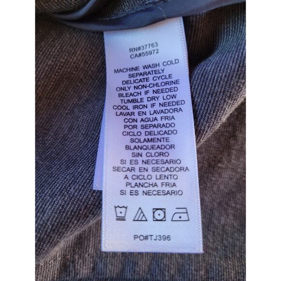 Laundry by Shelli Segal Blazer 6 Faux Leather Trim Preppy Equestrian Quietlux - Picture 10 of 10